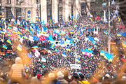 ウクライナ騒乱独立広場デモ